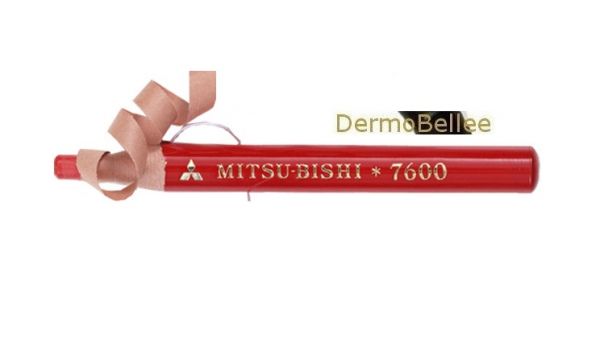 Lápis Dermatográfico Mitsubishi Vermelho